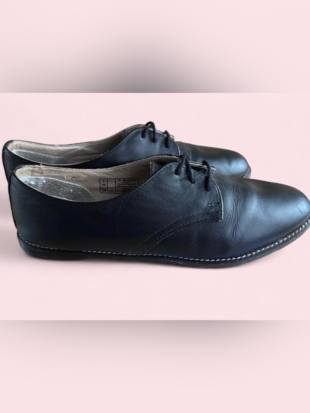 Dr. Martens Black Leather Sylvie Oxfords